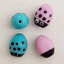 2 Perles Ovales 16/13 mm N&deg;04