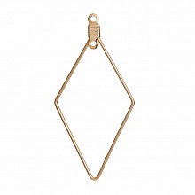 Appr&ecirc;t losange Dor&eacute; Support Boucle d'oreille N&deg;01 x 10 pi&egrave;ces