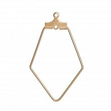 Appr&ecirc;t losange Dor&eacute; Support Boucle d'oreille N&deg;02 x 10 pi&egrave;ces