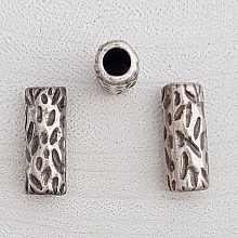 Perle passant tube Argent N&deg;11