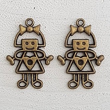 Breloque Enfant N&deg;53 Fille Bronze