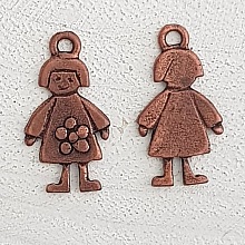 Breloque Enfant N&deg;55 Fille Bronze
