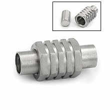 Fermoir aimant&eacute; Inoxydable 05 mm Argent N&deg;01