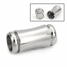 Fermoir aimant&eacute; Inoxydable 06 mm Argent N&deg;04