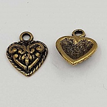 Breloques C&oelig;ur N&deg;30 Dor&eacute;