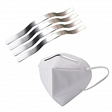 500 pi&egrave;ces Bande pour pont de nez Thermocollant accessoire masque N&deg;01 Barre de nez Barrette nasal attache pour Masque.