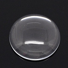 Cabochon Rond 25 mm en verre loupe transparent N&deg;11 standard