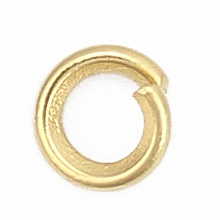 2 Anneaux de jonction ouvert 03 mm Inoxydable dor&eacute; N&deg;02