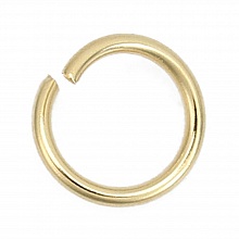 2 Anneaux de jonction ouvert 06 mm Inoxydable dor&eacute;