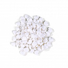 Attache elastique attache Boucle Coeur en Caoutchouc Blanc N&deg;04 x 10 pi&egrave;ces