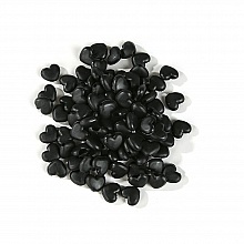 Attache elastique attache Boucle Coeur en Caoutchouc Noir N&deg;04 x 10 pi&egrave;ces