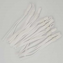 10 Bandes &eacute;lastiques cordon Blanc avec Boucle R&eacute;glable attache pour Masque. N&deg;02.