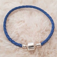 Bracelet Clip Europ&eacute;en tress&eacute; Uni 01 DU 15 AU 23 CM Bleu
