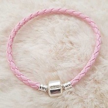 Bracelet Clip Europ&eacute;en tress&eacute; Uni 01 DU 15 AU 23 CM Rose