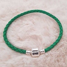 Bracelet Clip Europ&eacute;en tress&eacute; Uni 01 DU 15 AU 23 CM Vert