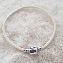 Bracelet Clip Europ&eacute;en lisse Uni 01 DU 15 AU 23 CM Ivoire