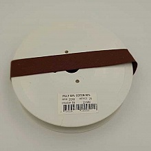 Biais uni tout textile 1 M&egrave;tre col 69 Marron