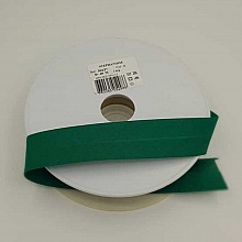 Biais uni tout textile  1 M&egrave;tre col 3 Vert Fonc&eacute;