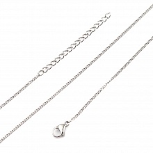Collier N&deg;05-02 en acier inoxydable maille cheval de 45 cm