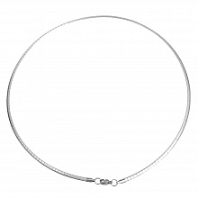 Collier N&deg;10 en acier inoxydable maille rectangle de 45 cm