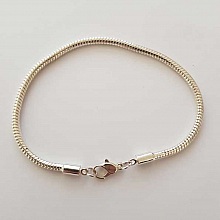 Bracelet Europ&eacute;en Mousqueton 21cm N&deg;02