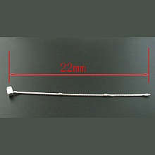 Bracelet Clip Europ&eacute;en 22 cm fermoir Lisse Plaqu&eacute; Argent 925