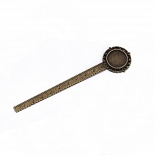 3 marque-pages r&egrave;gle cabochon 20 mm N&deg;01 Bronze