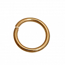 10 Anneaux de Jonction 06 mm 01 Ouverts Plaqu&eacute; Or 14K