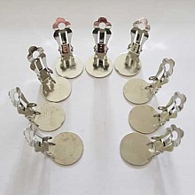 Supports Boucles d'oreilles Clips Plateau N&deg;01 2&eacute;me Choix x 5 Paires
