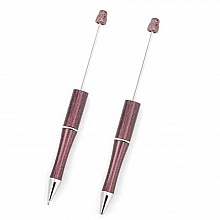 Stylo &agrave; d&eacute;corer pour perles Bordeaux Fonc&eacute; Paillet&eacute; &agrave; customiser x 1 pi&egrave;ce