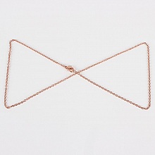 Collier N&deg;15 en acier inoxydable 45 cm Dor&eacute; Ros&eacute;