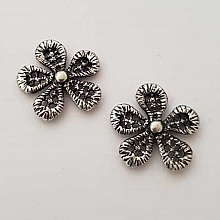 Breloque Divers N&deg;010 Argent Fleur