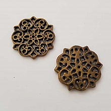 Breloque Divers N&deg;014 Bronze Fleur