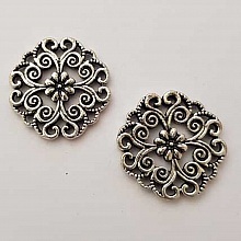 Breloque Divers N&deg;017 Argent Fleur