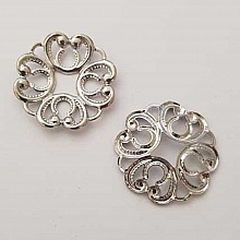 Breloque Divers N&deg;018 Argent Fleur