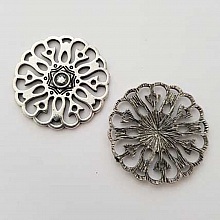 Breloque Divers N&deg;022 Argent Rond