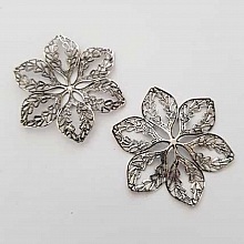 Breloque Divers N&deg;026 Fleur Argent
