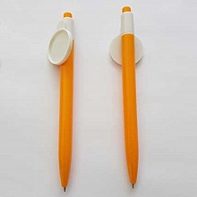Stylo orange avec support cabochon 25 mm
