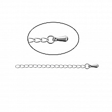 Cha&icirc;ne d'Extension Pour Collier Bracelet en Acier Inoxydable 6 cm N&deg;01
