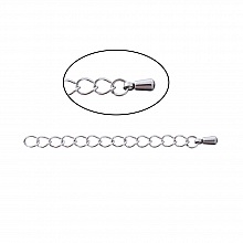 Cha&icirc;ne d'Extension Pour Collier Bracelet en Acier Inoxydable 6 cm N&deg;02