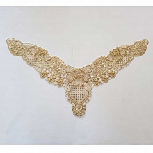 Col Guipure dentelle Dor&eacute;