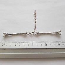 Bracelet Cha&icirc;ne pour Cadran de Montre Style Europ&eacute;en avec Fermoir Mousqueton 6 X 7.5 Cm