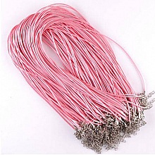 10 Colliers cordons simili cuir diam&egrave;tre 1.5 mm 40 cm AF-06-3 