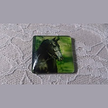 cabochon carr&eacute; en verre 30mm 023 