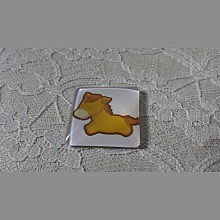 cabochon carr&eacute; en verre 30mm 013 
