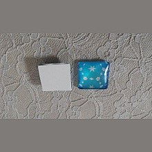 cabochon carr&eacute; en verre 25mm 024 