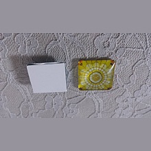 cabochon carr&eacute; en verre 25mm 020 