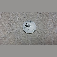 cabochon rond en verre 20mm chat 011 