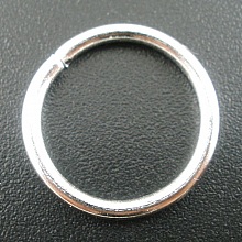 10 Anneaux de jonction &eacute;pais ouvert 16 mm Argent