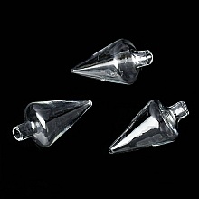 Boules en verre c&ocirc;ne 02 de 37mm 5 pi&egrave;ces